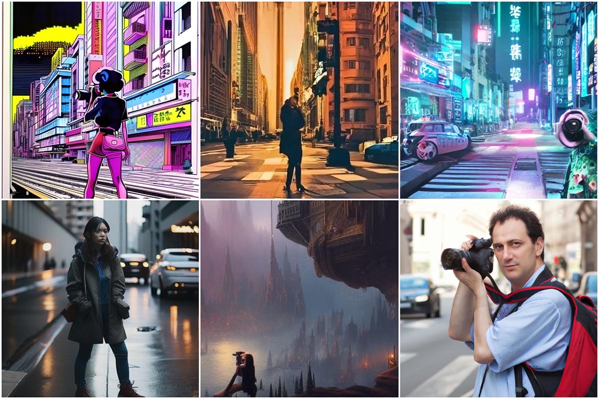 AI Photo Generators Collage