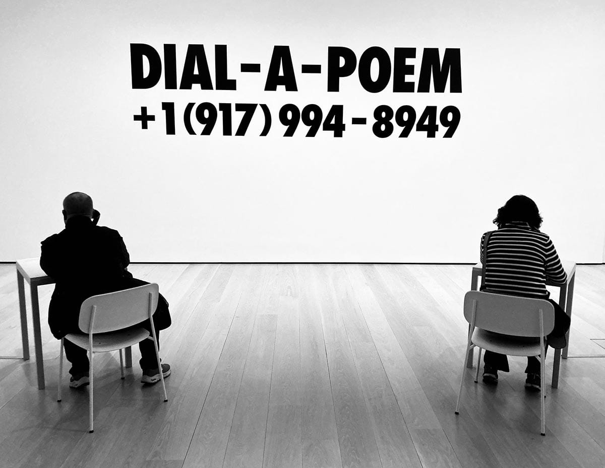 Dial-a-Poem was....memorable (thanks to Paul for the photo)